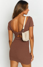 Antidote Reversible Twist Dress Brown Image