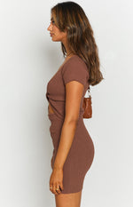 Antidote Reversible Twist Dress Brown Image