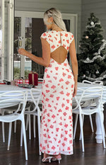 Cali Red Floral Maxi Dress Image