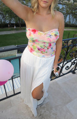 Cade White Maxi Skirt Image