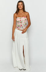 Cade White Maxi Skirt Image