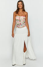 Cade White Maxi Skirt Image