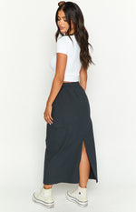 Callen Indigo Midi Cargo Skirt Image