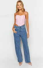 Calliope Mid Wash Mid Rise Slouchy Jeans Image