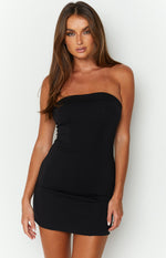 Carminia Black Mini Dress Image