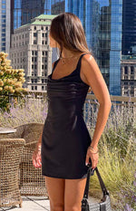 Celia Black Mini Dress Image