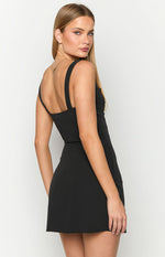 Celia Black Mini Dress Image