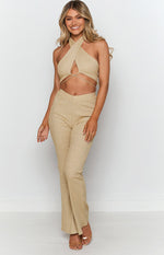 Cher Rib Pants Gold Image