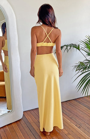 Cindy Yellow Maxi Dress