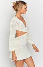 Cleo Crochet Dress White Image