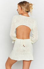 Cleo Crochet Dress White Image