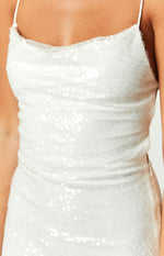 Come And Get It White Sequin Party Dress Image