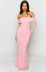 Coraline Pink Long Sleeve Maxi Dress Image