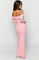 Coraline Pink Long Sleeve Maxi Dress Image