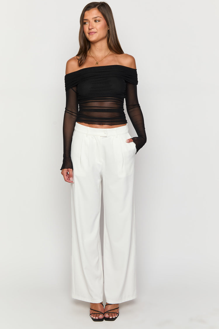 Dien White Tailored Pants Image