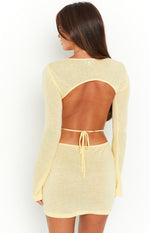 Dacota Yellow Backless Mini Dress Image