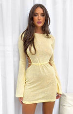 Dacota Yellow Backless Mini Dress Image