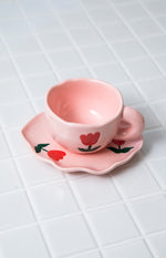 Daisy Pink Floral Mug Set (FREE over $220) Image