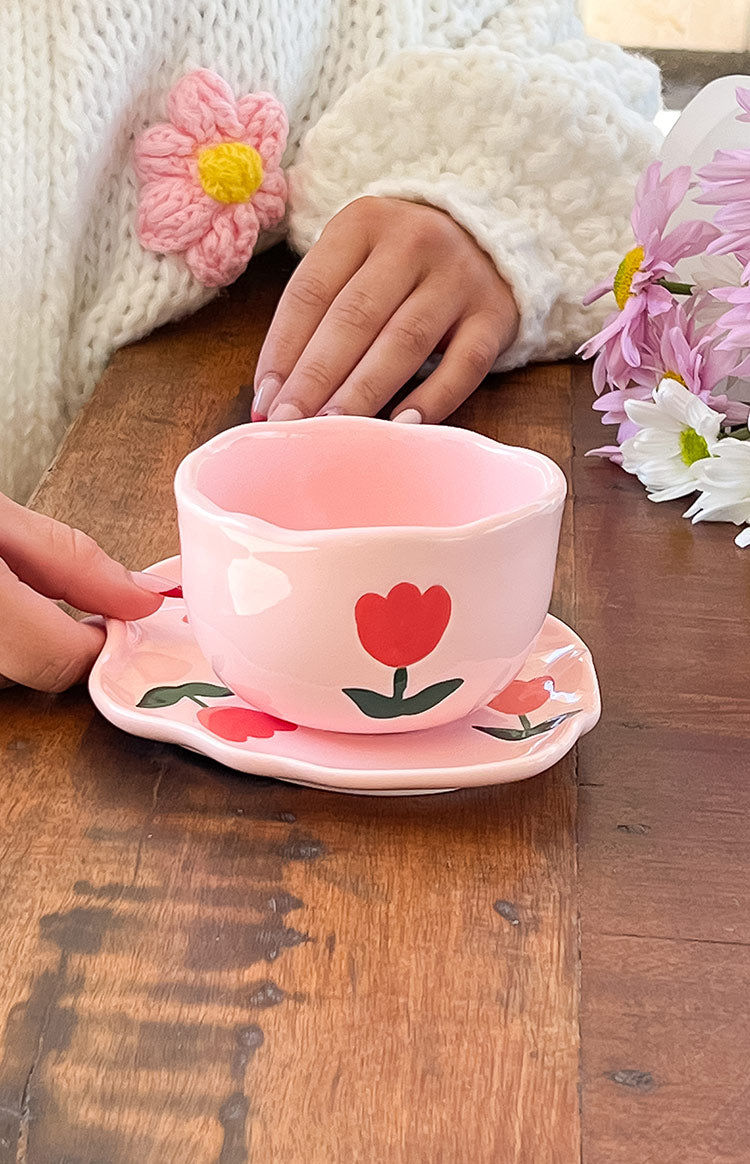 Daisy Pink Floral Mug Set (FREE over $220) Image