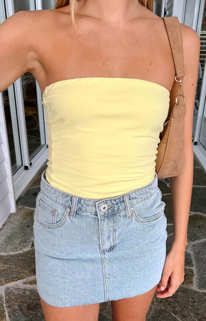 Daisy Yellow Tube Top