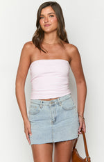 Daisy Pink Striped Tube Top Image