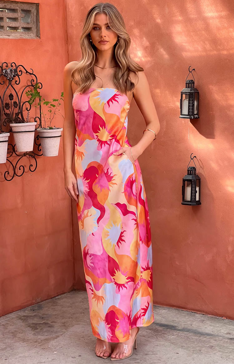 Damia Sun Print Maxi Dress Image
