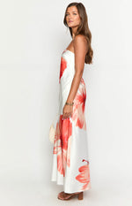 Damia White Floral Maxi Dress Image