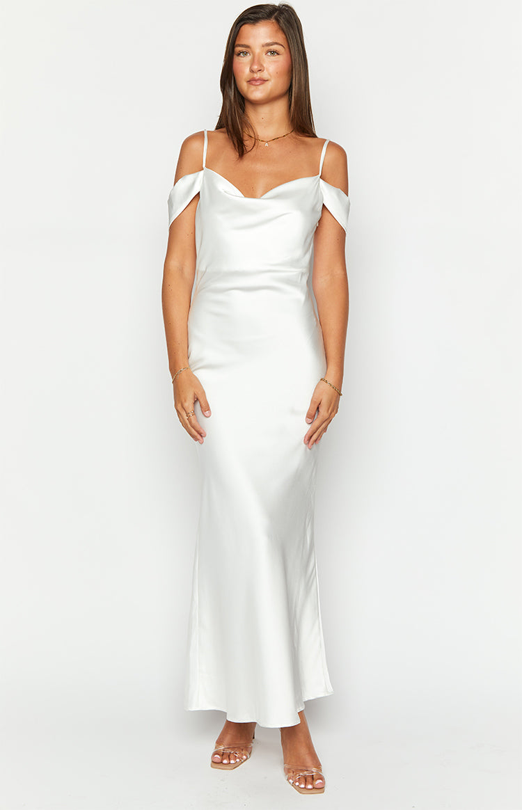 Darby White Maxi Formal Dress Image
