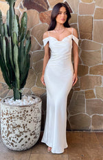 Darby White Maxi Formal Dress Image