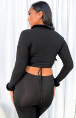 Darlah Black Tie Up Cardi Image