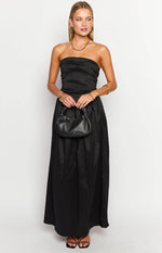 Dayton Black Strapless Maxi Dress Image