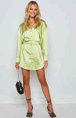 Deeper Water Mini Dress Green Image