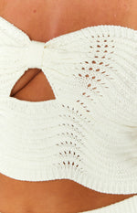 Deni Cream Knit Top Image