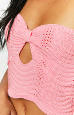 Deni Pink Knit Top Image