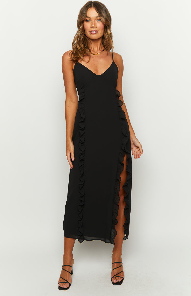 Dream On Black Maxi Dress Image