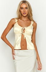 Ebony Baby Yellow Lace Cami Image