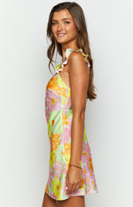 Eden Yellow Floral Mini Dress Image