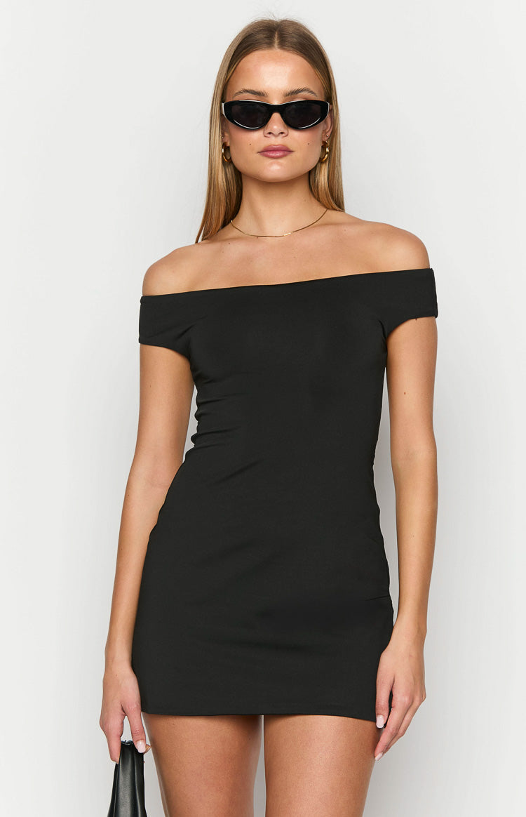 Eira Black Mini Dress Image