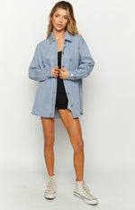 Eleanora Blue Denim Button Up Shirt Image