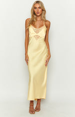 Elery Light Yellow Midi Dress Image