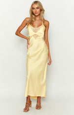 Elery Light Yellow Midi Dress Image