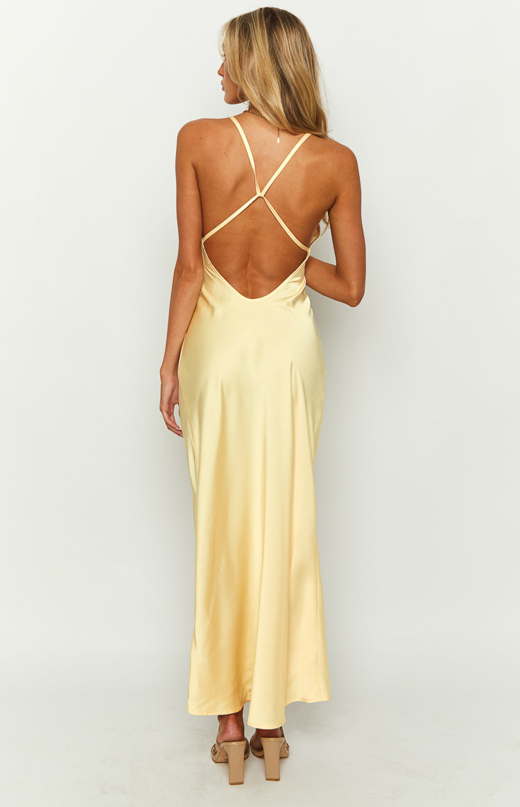 Elery Light Yellow Midi Dress Image