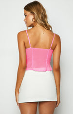 Elle Pink Frill Cami Top Image