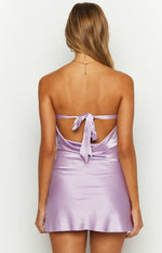 Ellie Lilac Strapless Mini Dress Image