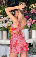 Elliot Pink Floral Playsuit Image