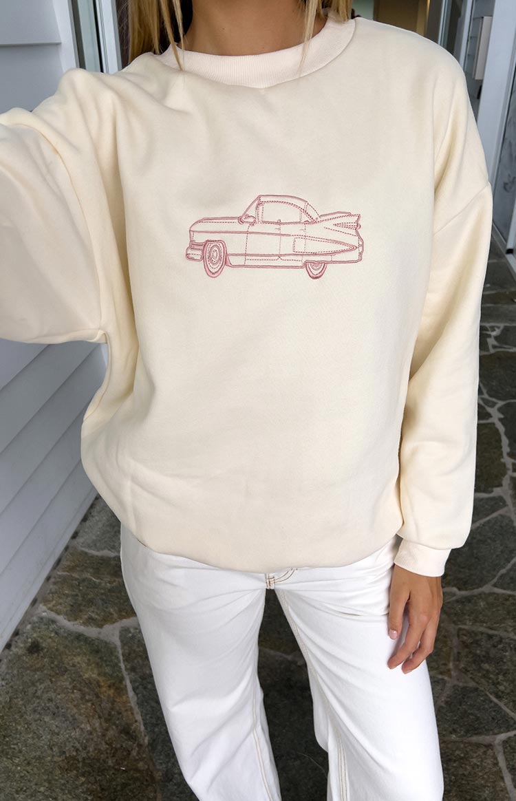 Elodie Cream Crew Neck Sweater