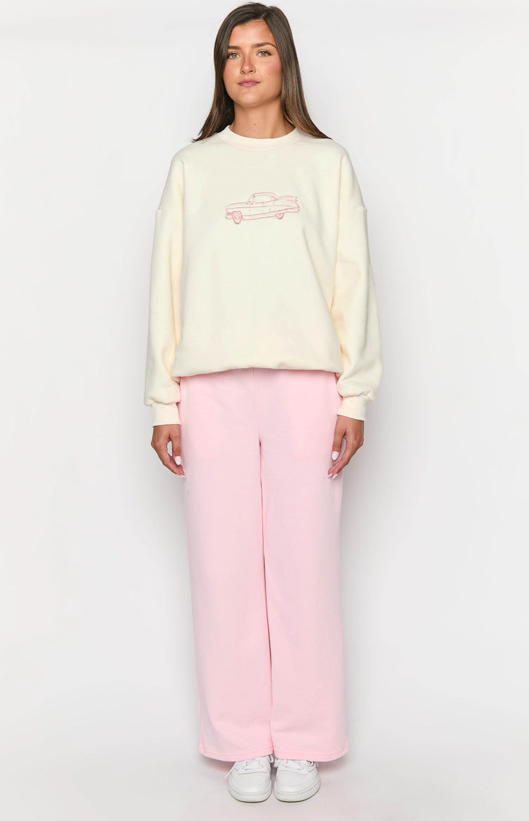 Elodie Cream Crew Neck Sweater