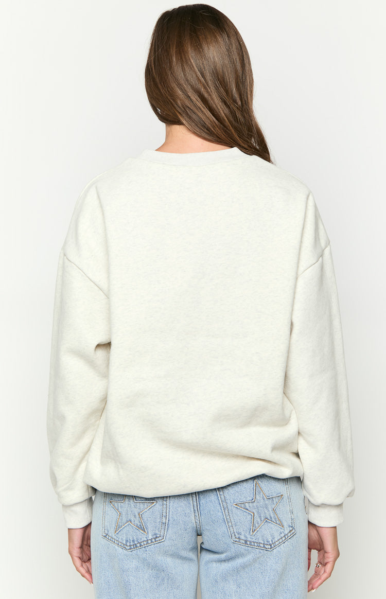 Elodie Grey Crew Neck Sweater Image