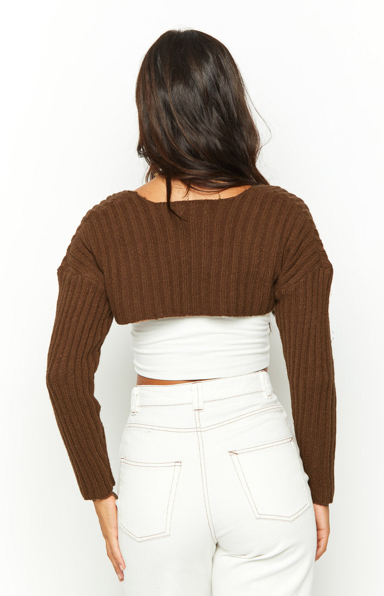 Elsa Brown Knit Bolero Image