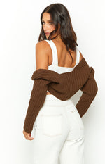 Elsa Brown Knit Bolero Image